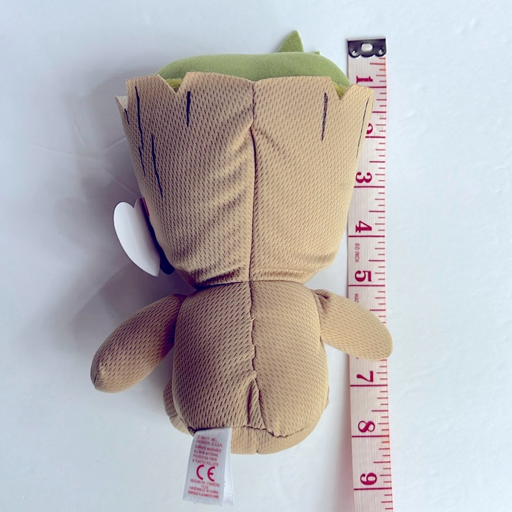 Groot Marvel Ty Beanie Babies l Brown Stuffed Animal Plush - Picture 6 of 10